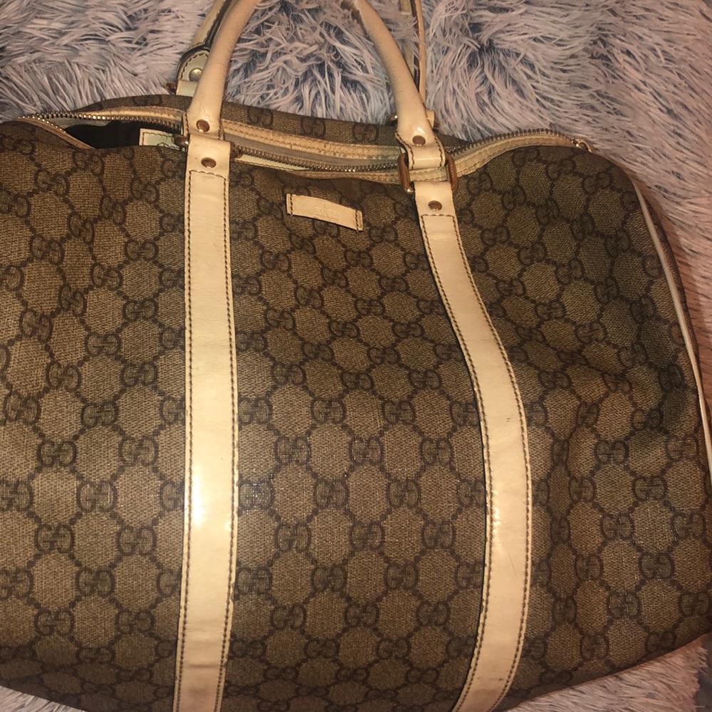 White Boston Gucci handbag authentic